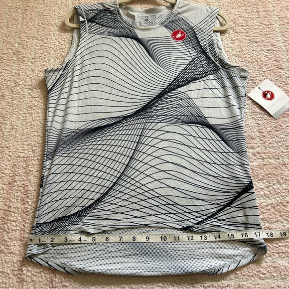 NWT Castelli Mens Gray Navy Sleeveless Cycling Tank Top Size 2XL - Picture 7 of 9